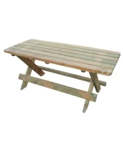 Tavolo da esterno in legno impregnato 180x75x76h cm